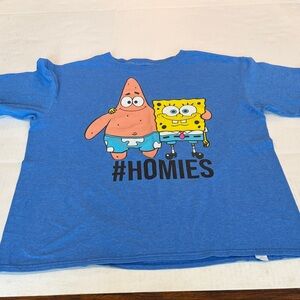 SpongeBob & Patrick #HOMIES Blue Graphic Tee Boys XL